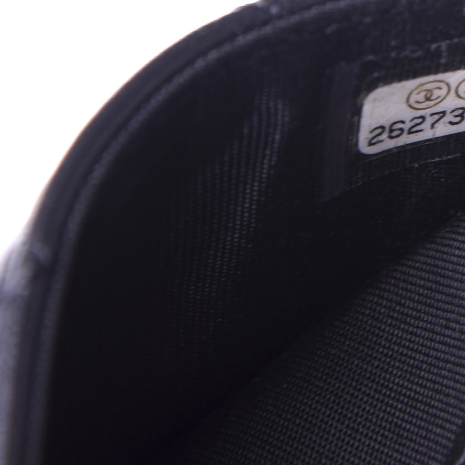 Chanel Lambskin Quilted Boy Card Holder Wallet Black 8 of 8