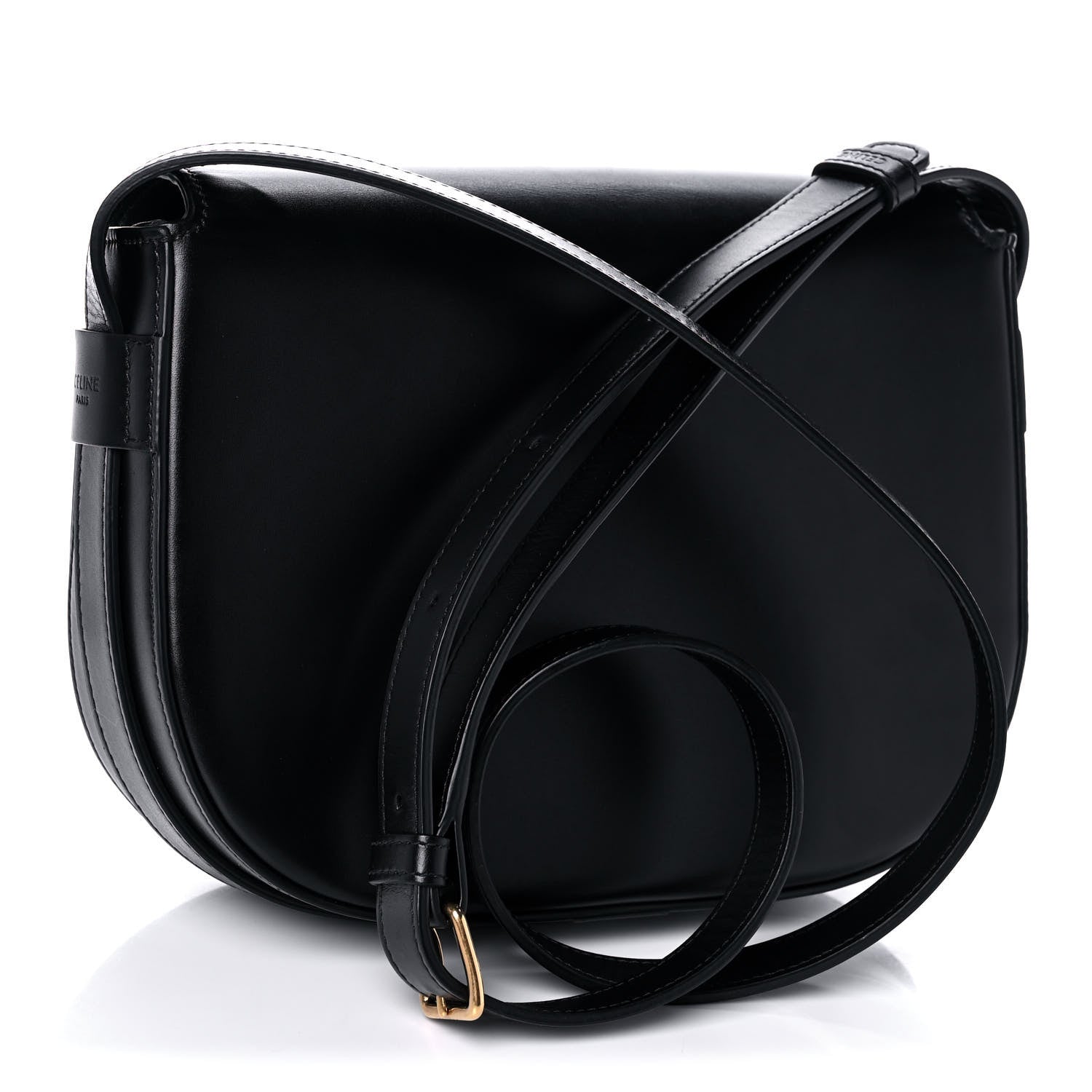 Celine Shiny Calfskin Medium Maillon Triomphe Black 3 of 16