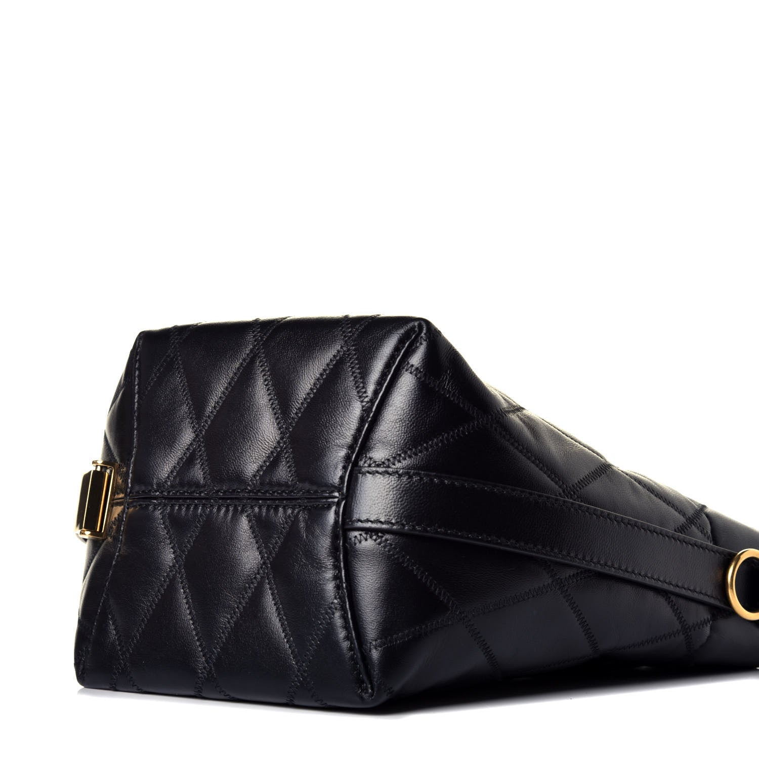Givenchy Lambskin Quilted Mini GV Bucket Bag Black 9 of 9
