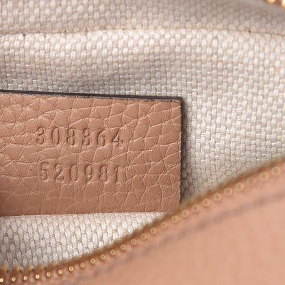 Gucci Pebbled Calfskin Small Soho Disco Bag Rose Beige 9 of 10
