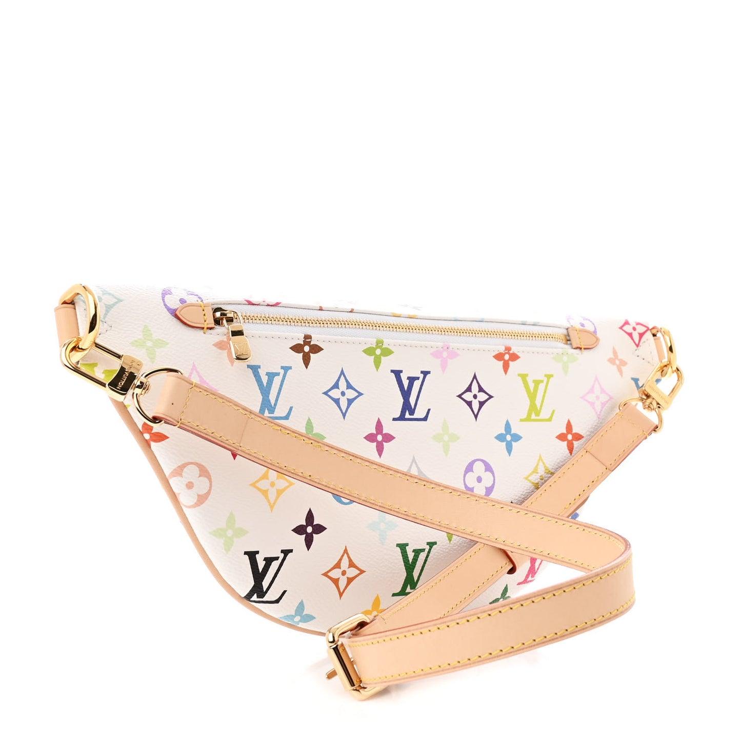 LV X TM Monogram Multicolor High Rise Bumbag White