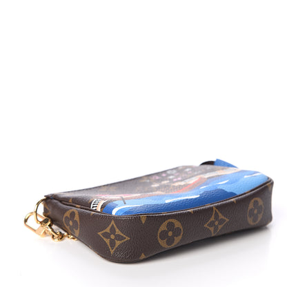 Louis Vuitton Monogram 2019 Christmas Animation Mini Venice Pochette Accessories Blue 3 of 8