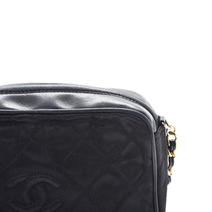 Chanel Satin Quilted Tassel Camera Case Black 11 of 18
