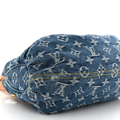 Louis Vuitton Monogram Denim Pleaty Blue 8 of 9