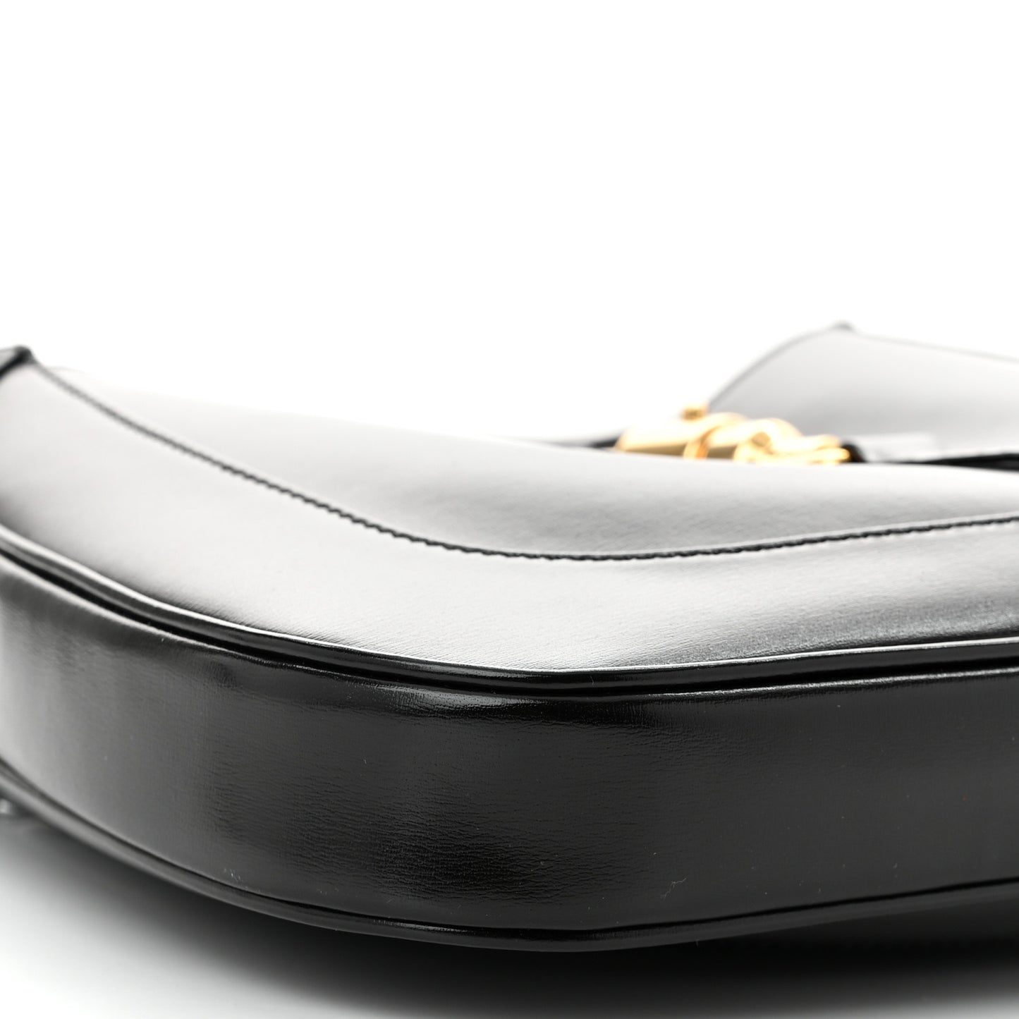 Boarded Dyana Lux Calfskin Small Jackie 1961 Hobo Black