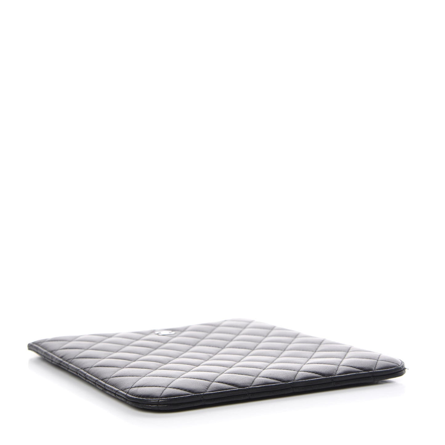 Lambskin Quilted iPad Case Black