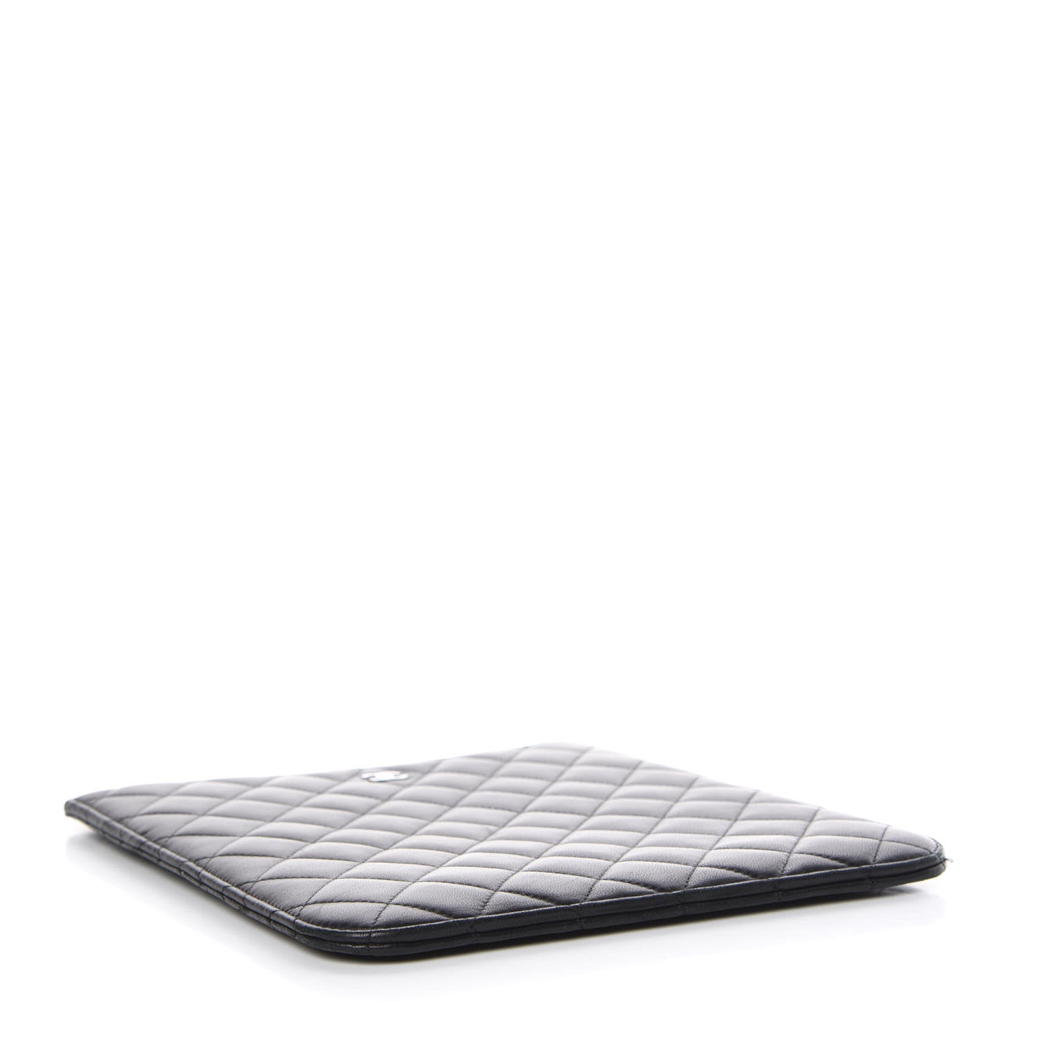 Chanel Lambskin Quilted iPad Case Black 4 of 8