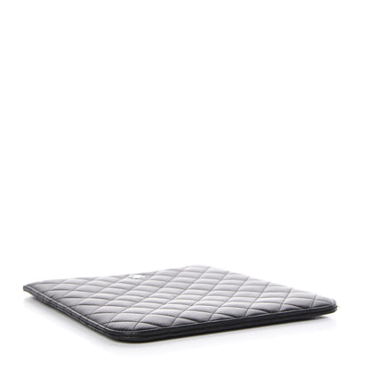 Chanel Lambskin Quilted iPad Case Black 4 of 8