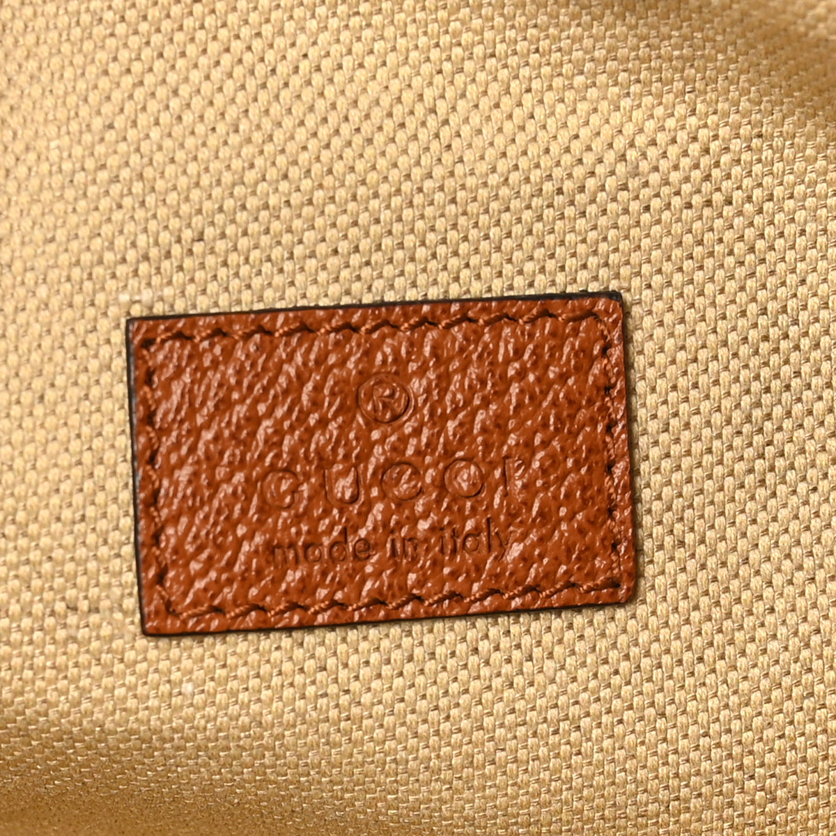 Canvas Textured Dollar Calfskin Small Aphrodite Shoulder Bag Beige Tan