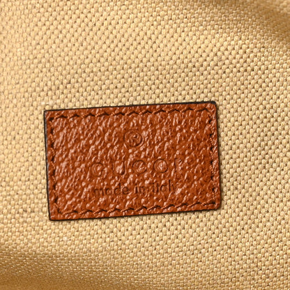 Gucci Canvas Textured Dollar Calfskin Small Aphrodite Shoulder Bag Beige Tan 6 of 10