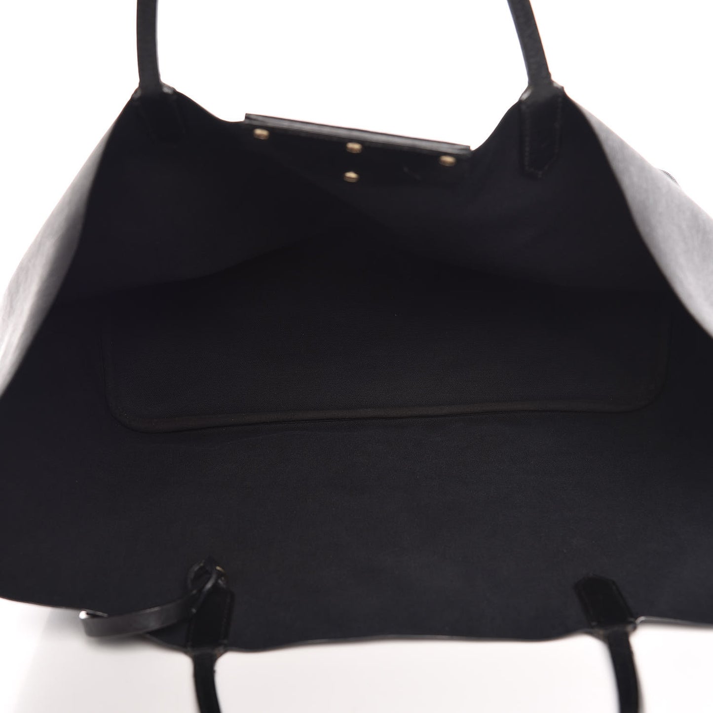 Textured Coated Canvas Bambi Print Large Antigona Tote Black