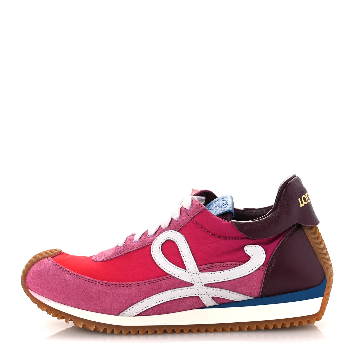 Loewe Nylon Suede Flow Runners 2.0 Sneakers 37 Gradient Pink White 1 of 12