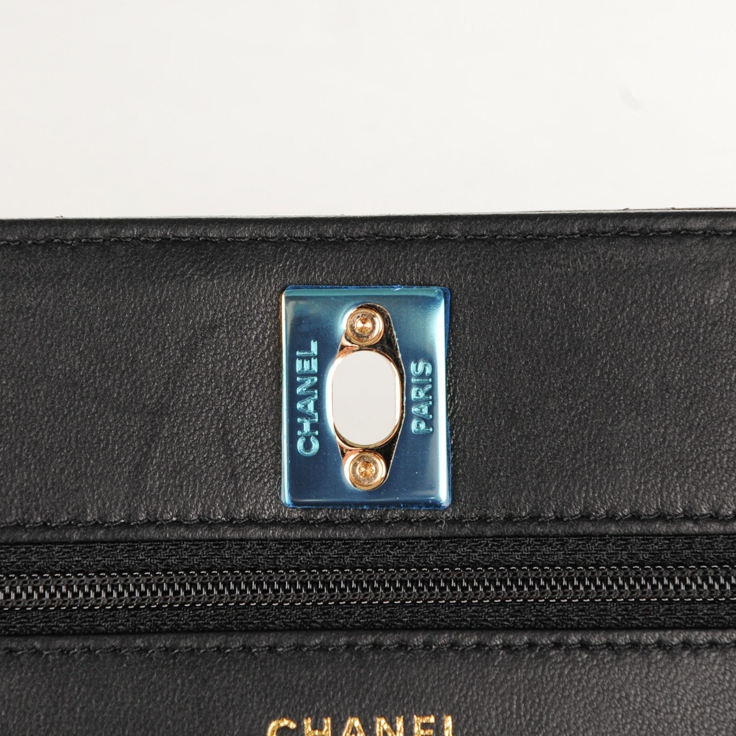 Chanel Lambskin Quilted Trendy CC Wallet On Chain WOC Black 14 of 15