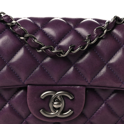 Chanel Lambskin East West Flap Purple 7 of 9