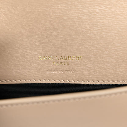 Saint Laurent Grained Calfskin Monogram Phone Holder Crossbody Beige 6 of 10