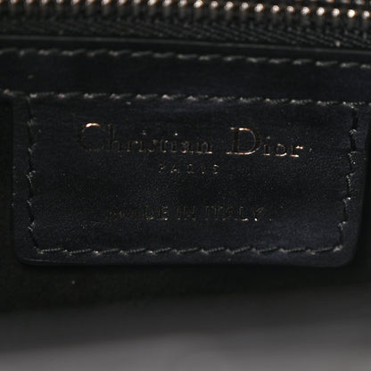 Christian Dior Calfskin New York Printed Saddle Bag With Strap Black White 6 of 10