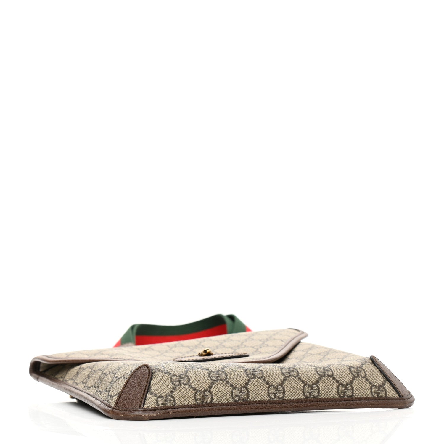 Gucci GG Supreme Monogram Web Medium Neo Vintage Flap Messenger Bag Beige New Acero 4 of 11
