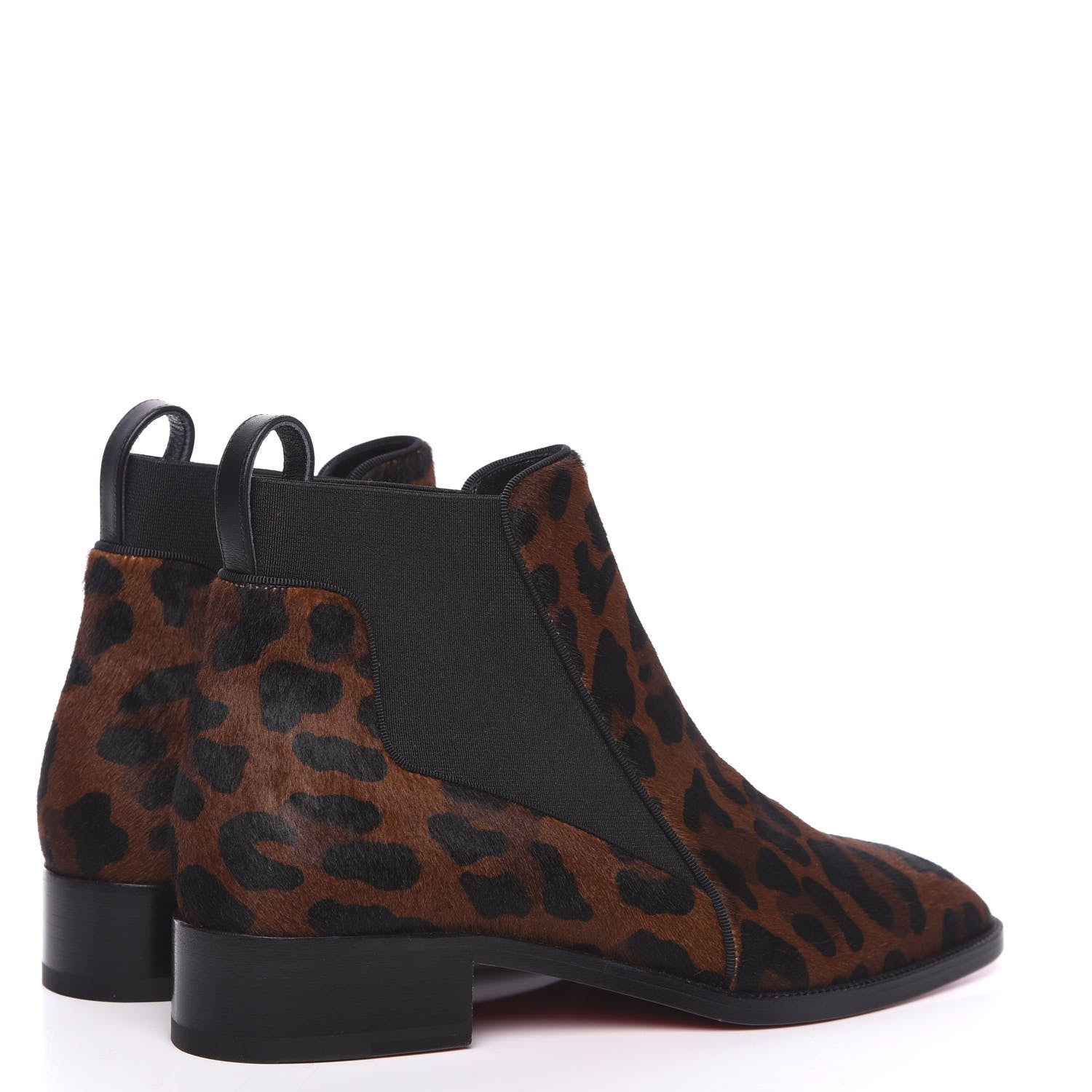 Christian Louboutin Calf Hair Leopard Print Marmada Flat Chelsea Boot 36.5 Brown 4 of 6