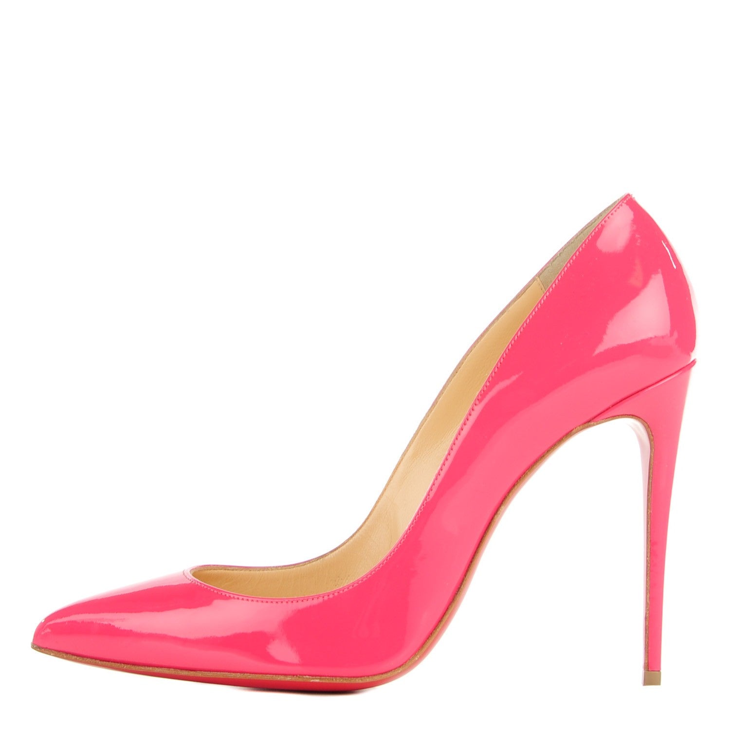 Christian Louboutin Patent Pigalle Follies 100 Pumps 39.5 Bonbon 1 of 7