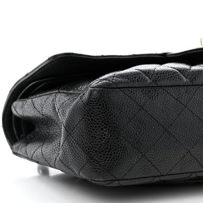 Chanel Caviar Quilted Medium Double Flap Black 9 of 20