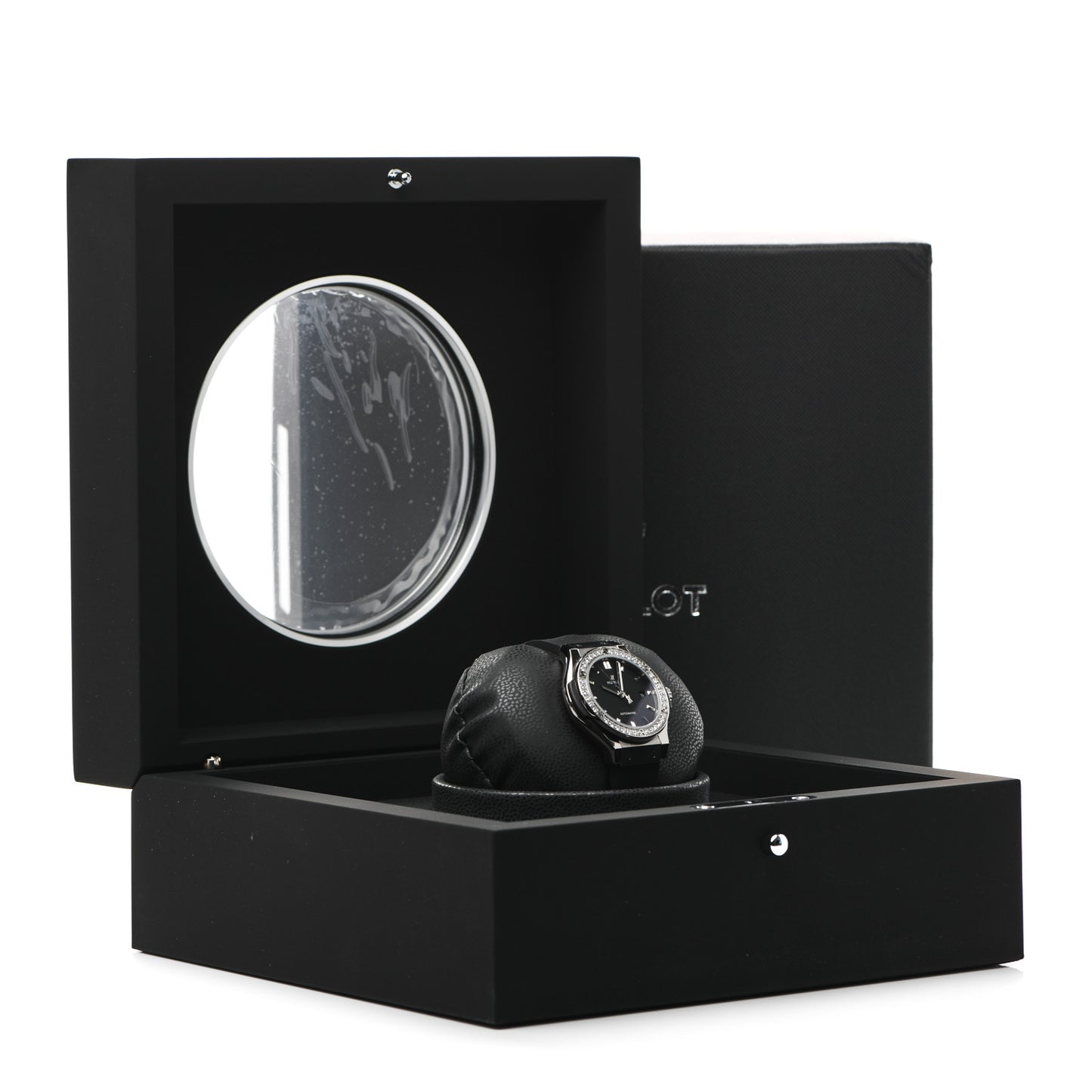 Titanium Rubber Diamond Bezel 33mm Classic Fusion Automatic Watch Black 582.NX.1170.RX.1204