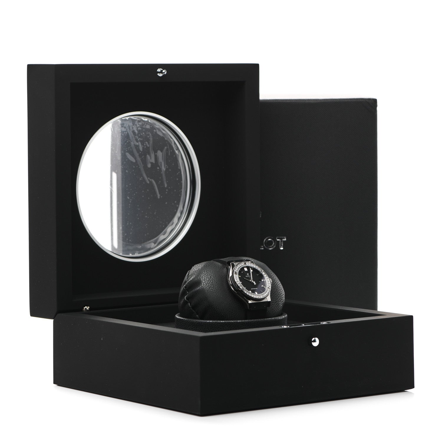 Hublot Titanium Rubber Diamond Bezel 33mm Classic Fusion Automatic Watch Black 582.NX.1170.RX.1204 5 of 5