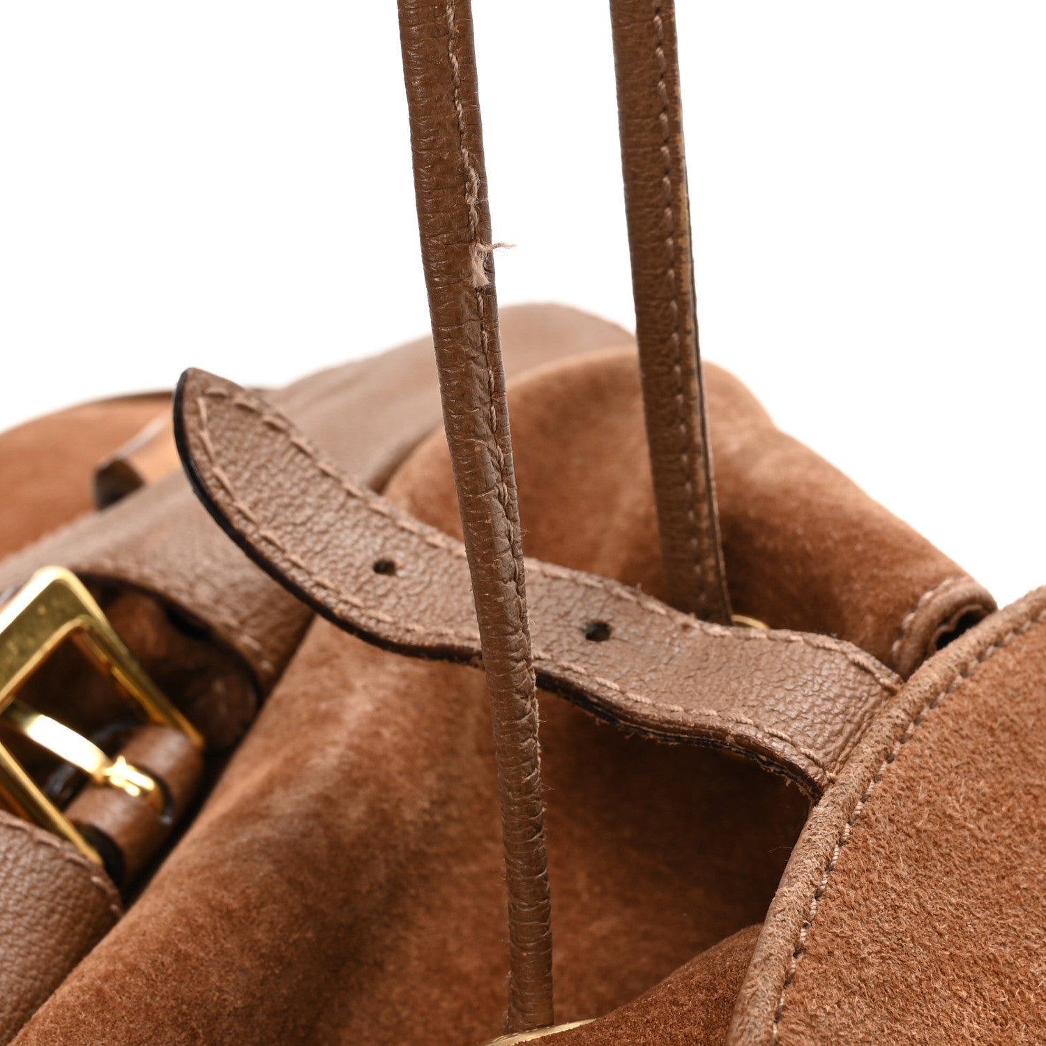 Gucci Suede Bamboo Backpack Beige 11 of 11