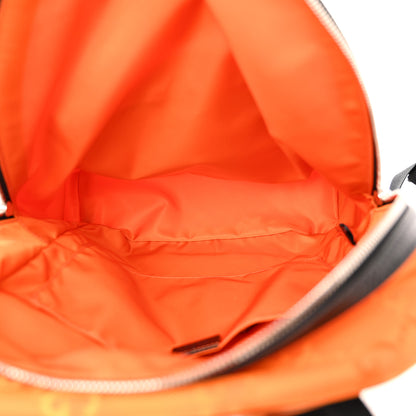 Gucci Econyl Nylon Monogram Off The Grid Backpack Carrot Orange Black 5 of 10