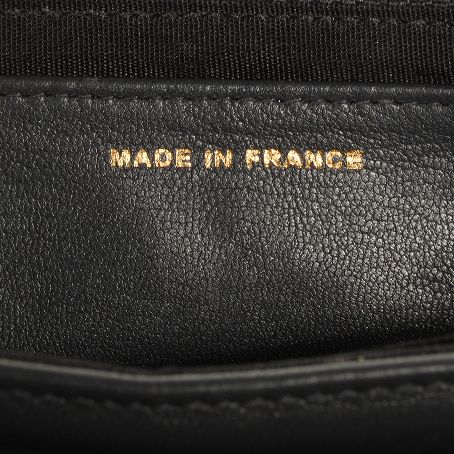 Lambskin Half Moon Wallet On Chain WOC Dark Grey