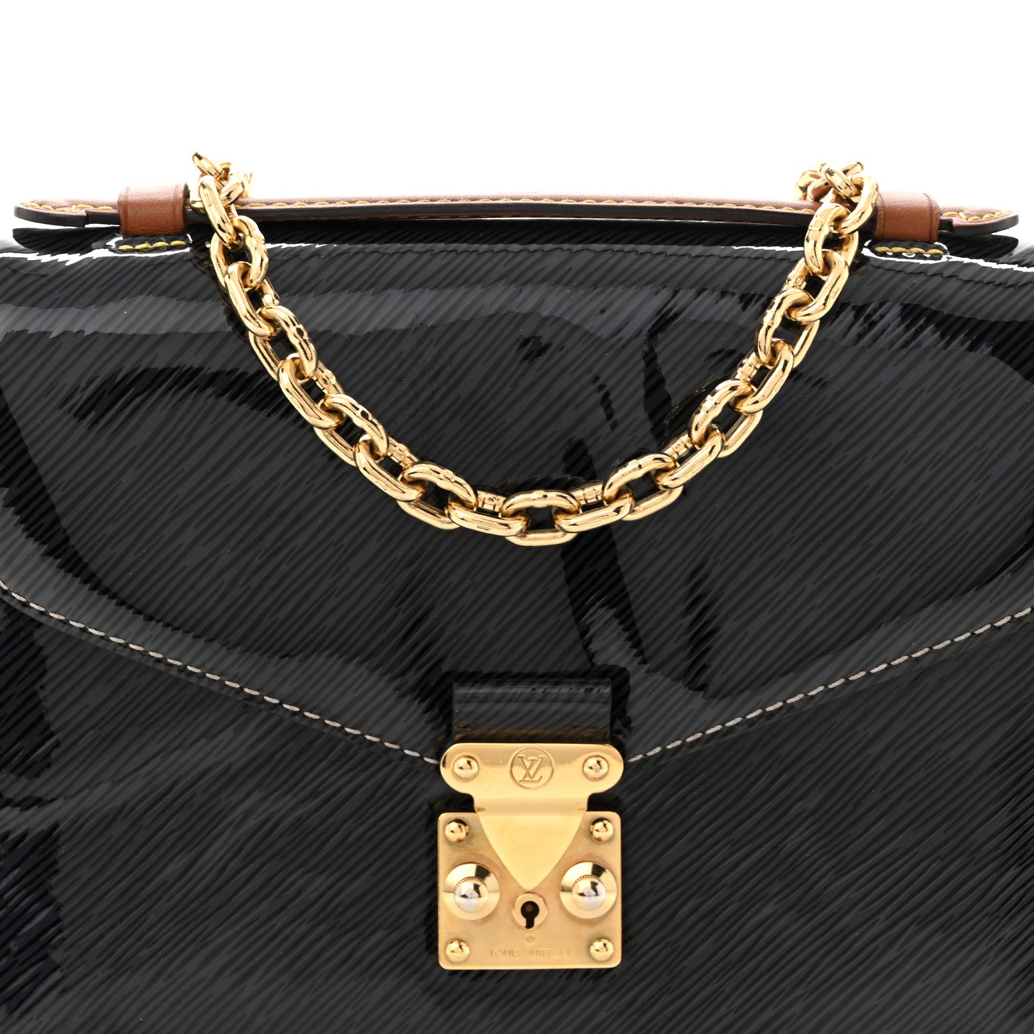 Louis Vuitton Shiny Epi Monogram Pochette Metis Mini Marine 7 of 10