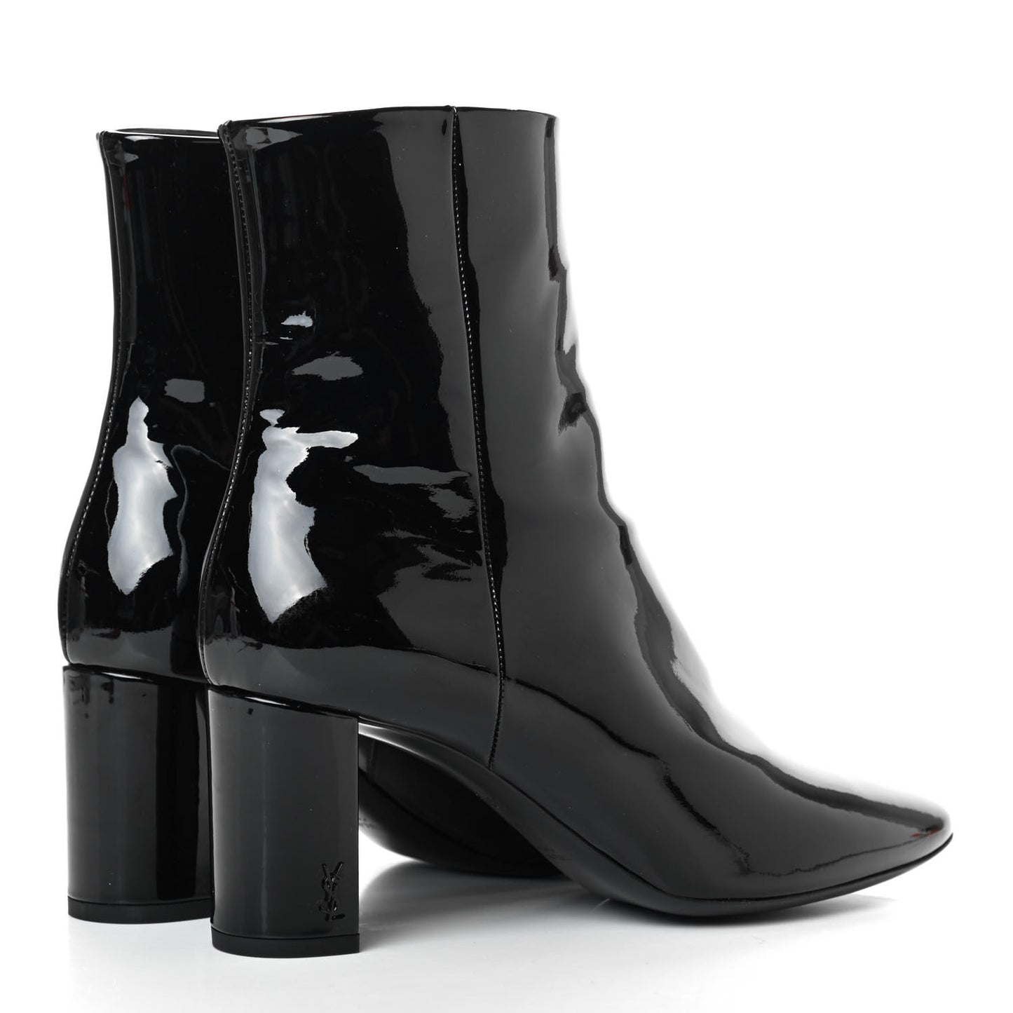 Patent Loulou Ankle Zip Boot 38.5 Black