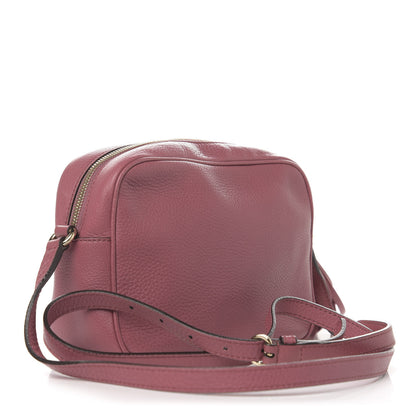Gucci Pebbled Calfskin Small Soho Disco Bag Peonia Flower 3 of 11