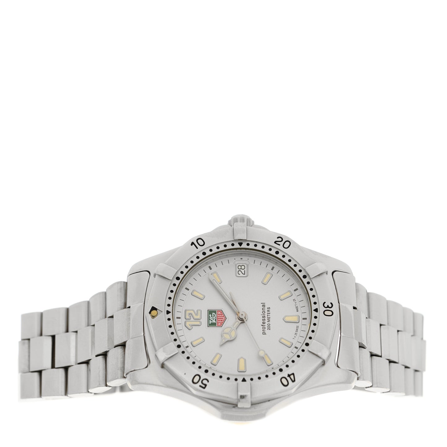 Stainless Steel 38mm Professional Quartz Watch Silver WK1112