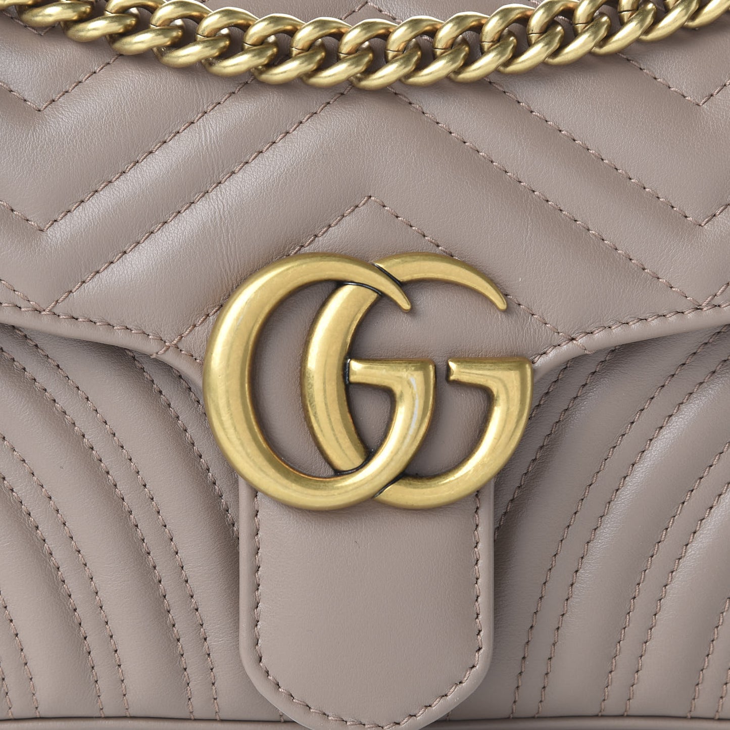 Calfskin Matelasse Small GG Marmont Shoulder Bag Porcelain Rose