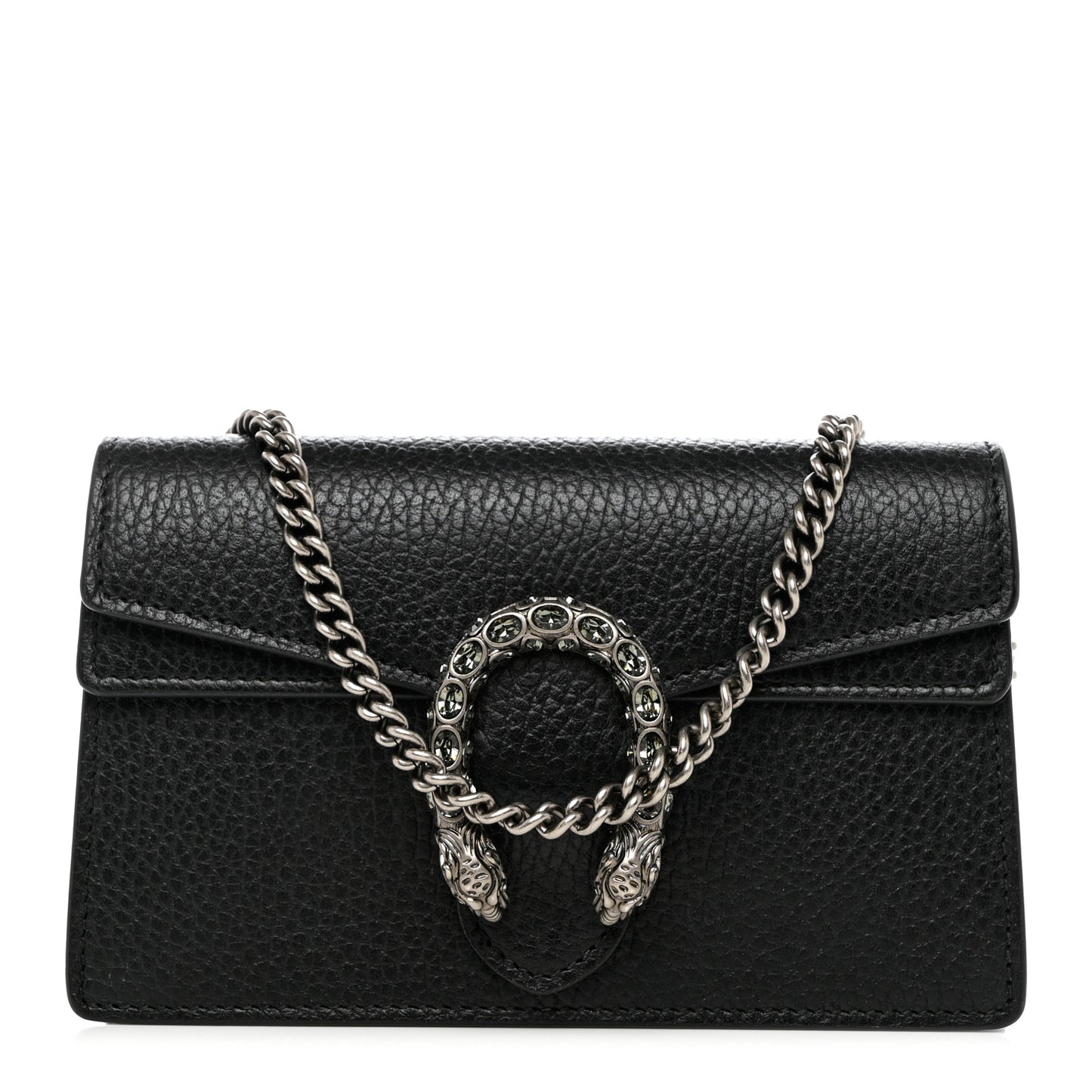 Calfskin Super Mini Dionysus Shoulder Bag Black