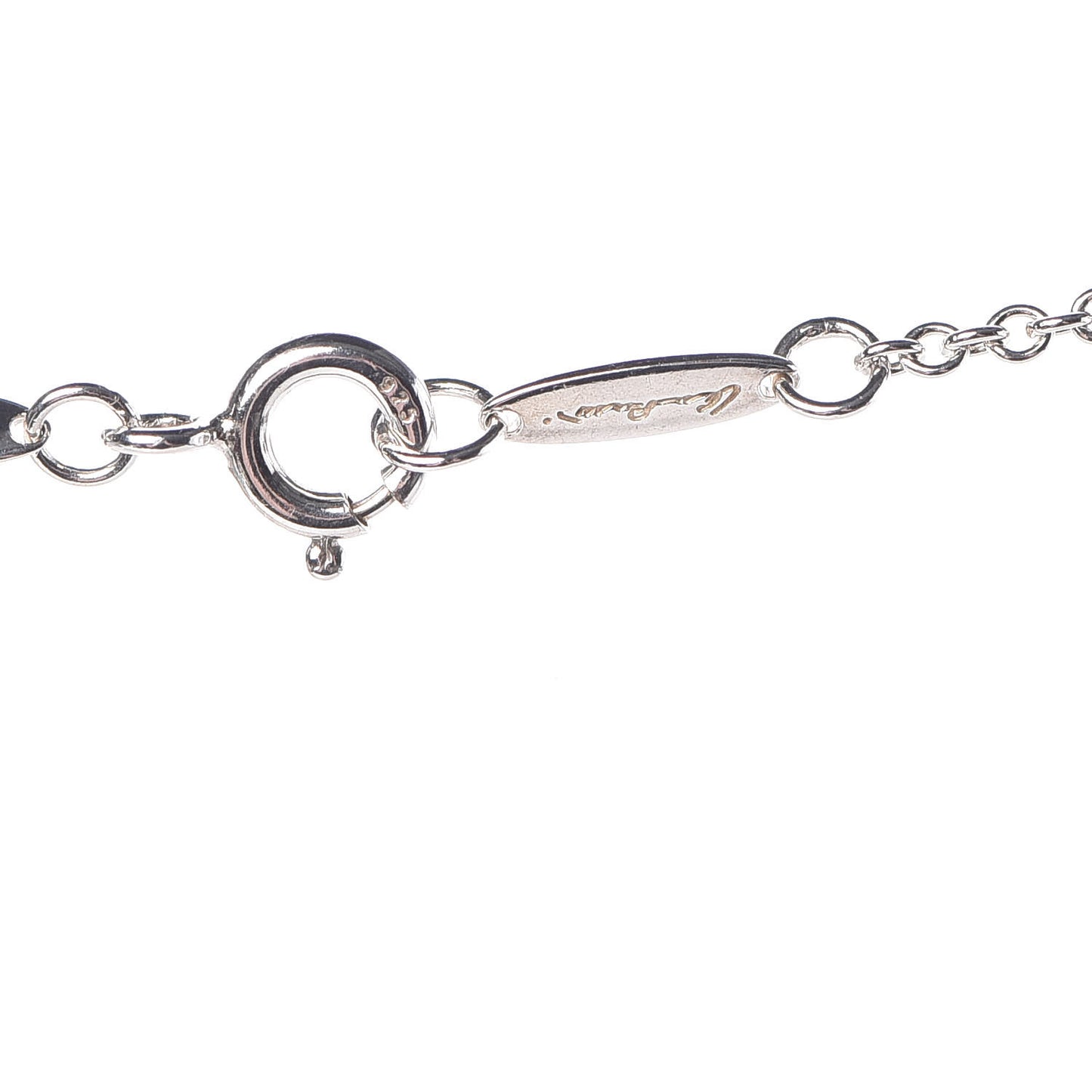 Sterling Silver Elsa Peretti 5 Open Hearts Necklace
