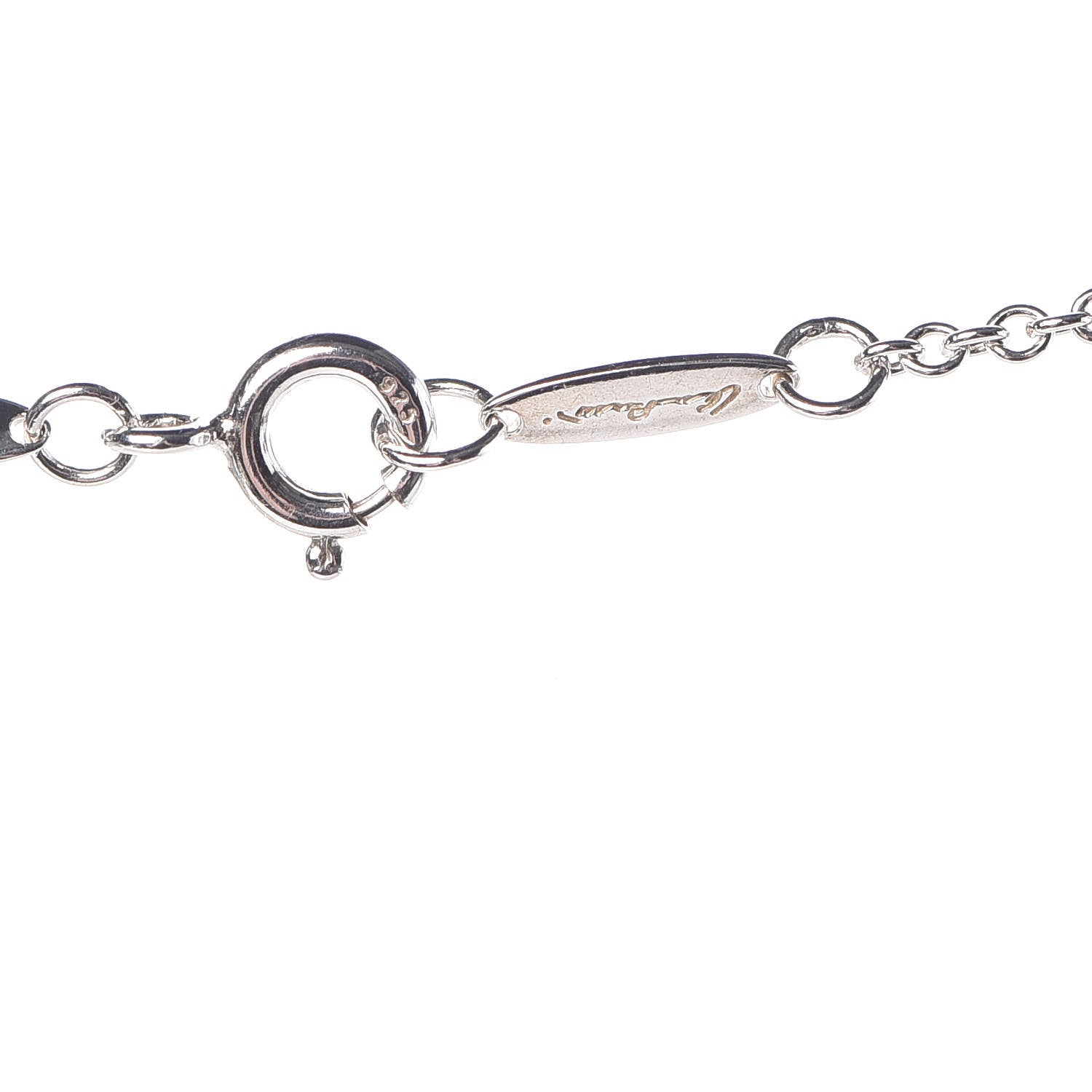 Tiffany Sterling Silver Elsa Peretti 5 Open Hearts Necklace 7 of 9