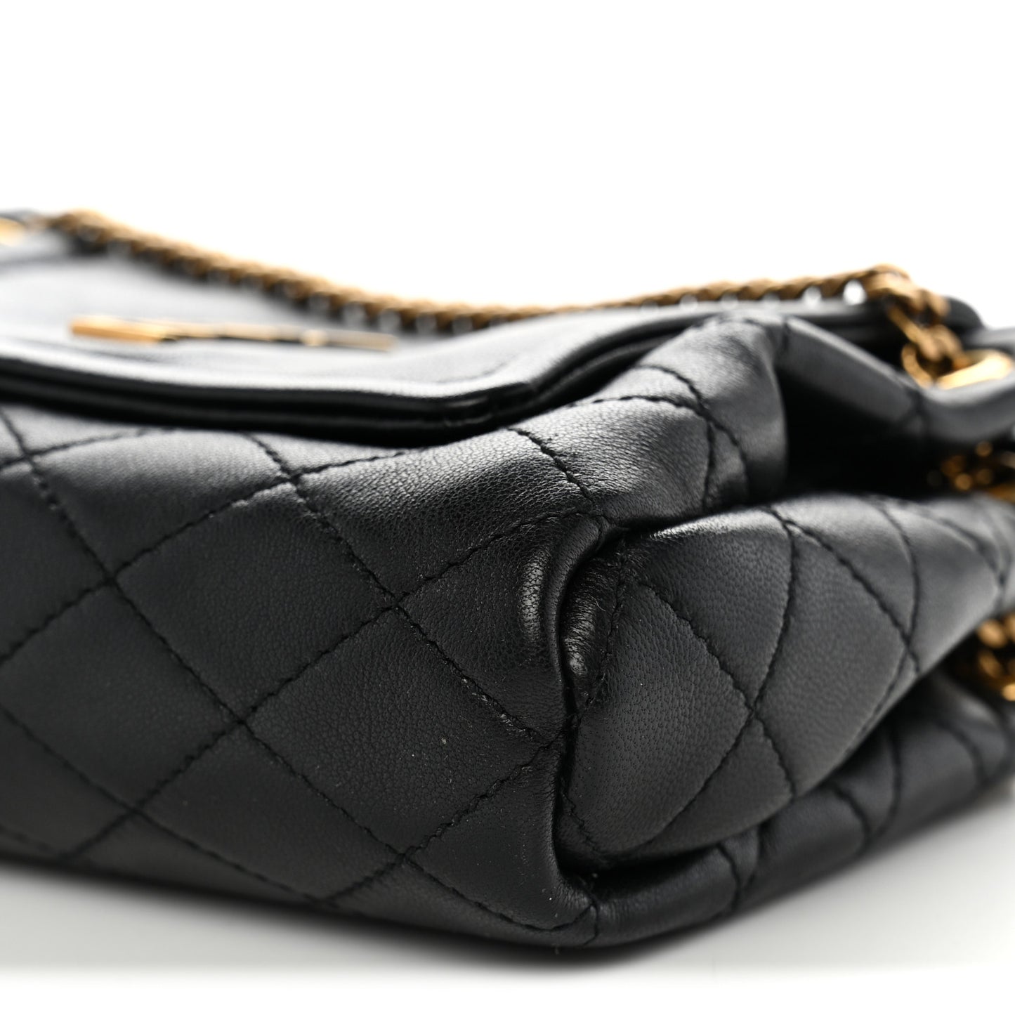 Lambskin Quilted Monogram Mini Nolita Black
