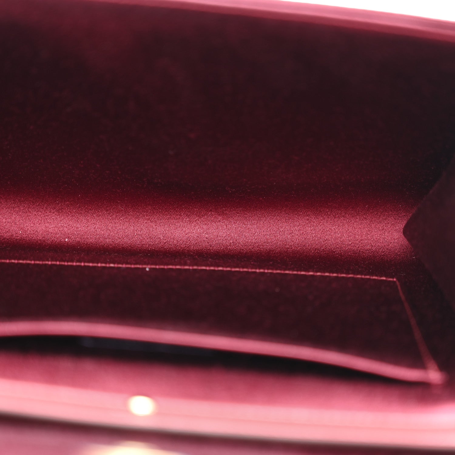 Dolce & Gabbana Satin Crystal Bow Chain Clutch Dark Red 5 of 9