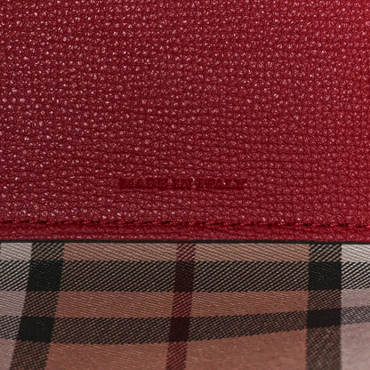 Burberry Haymarket Check Small Reversible Tote Poppy Red 10 of 20