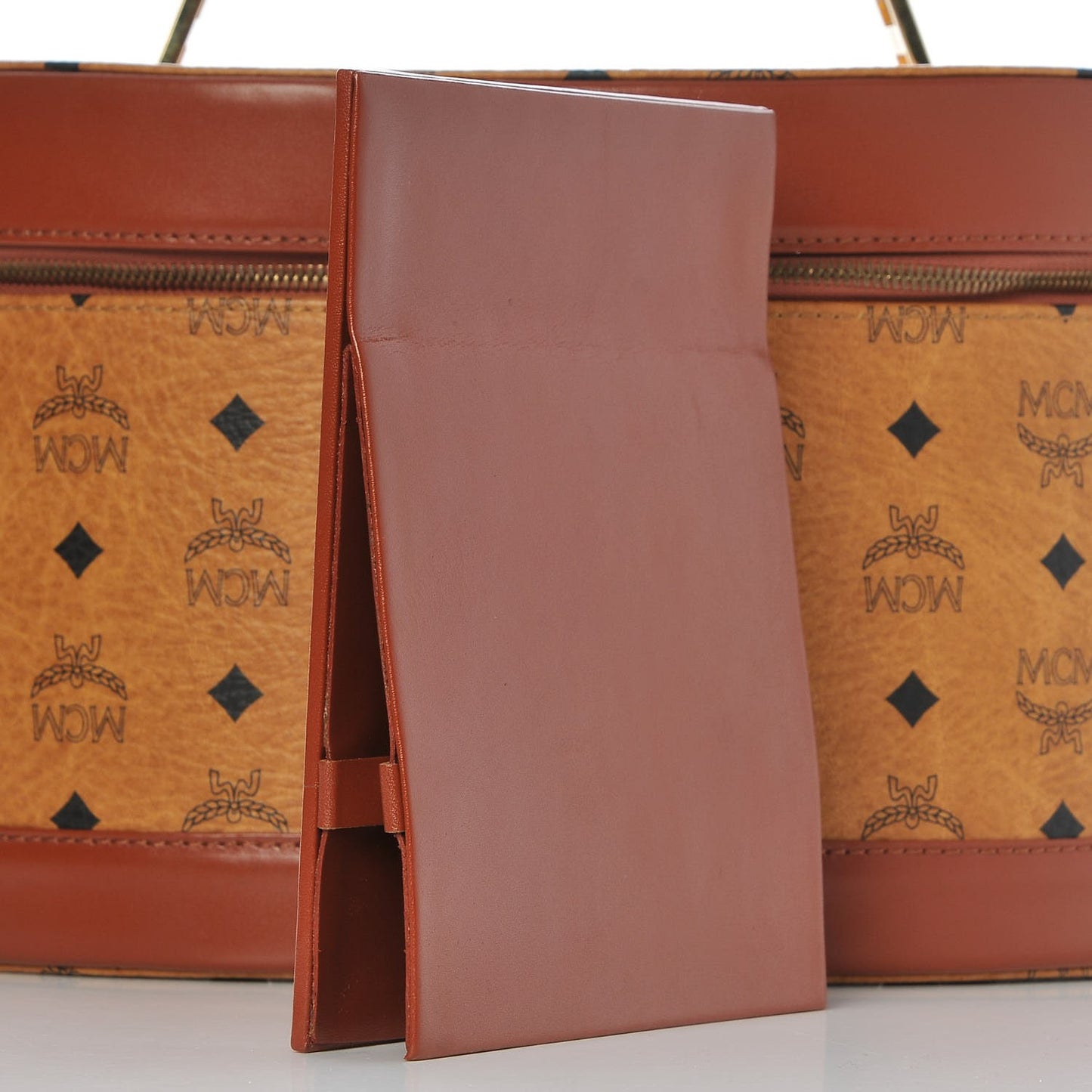Visetos Vanity Cosmetic Case Cognac