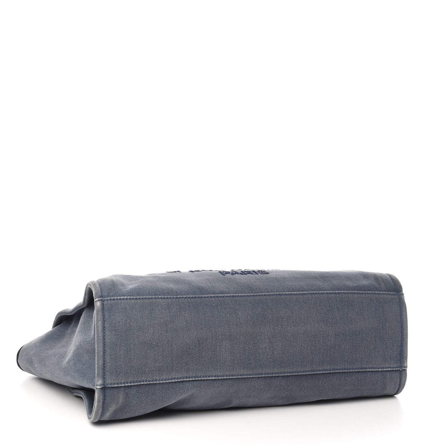 Canvas Sequin Large Deauville Tote Navy
