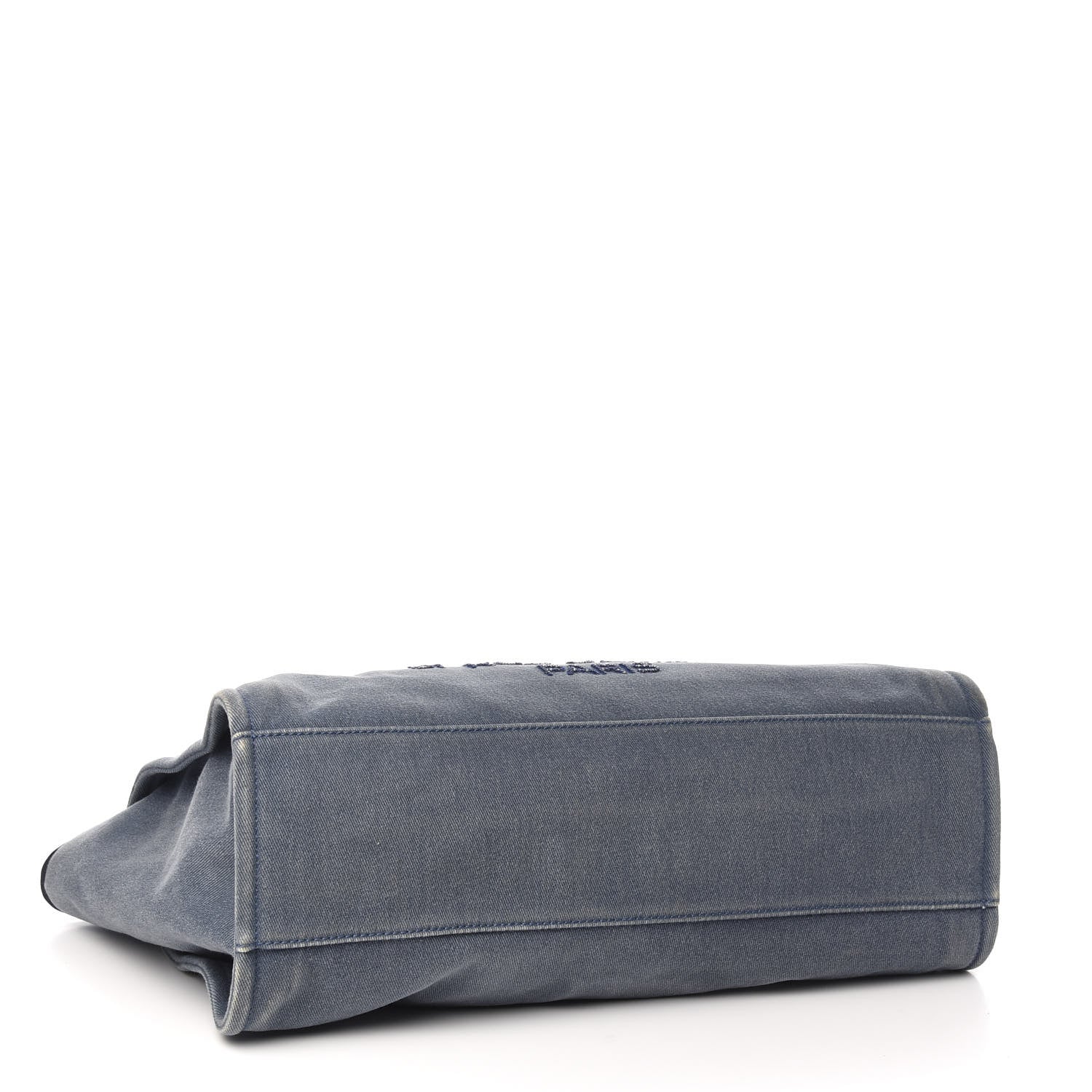 Chanel Canvas Sequin Large Deauville Tote Navy 3 of 9