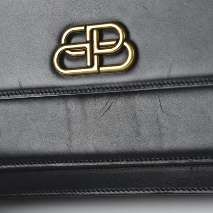 Balenciaga Box Calfskin Large Sharp Top Handle Bag Black 9 of 10