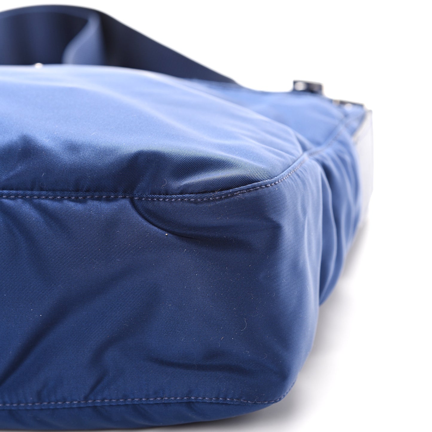 Nylon Vela Saffiano Flat Messenger Bag Royal