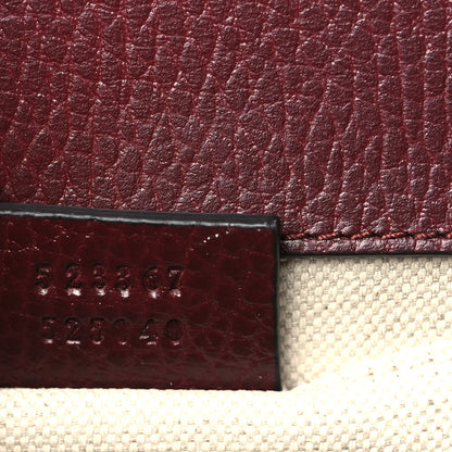 Gucci Dollar Calfskin Crystal Web Mini Dionysus Bamboo Top Handle Bag Vintage Bordeaux Black Diamond 7 of 9