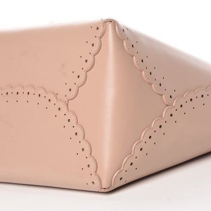 Alaia Calfskin Scalloped Trim Tote Blush 11 of 19