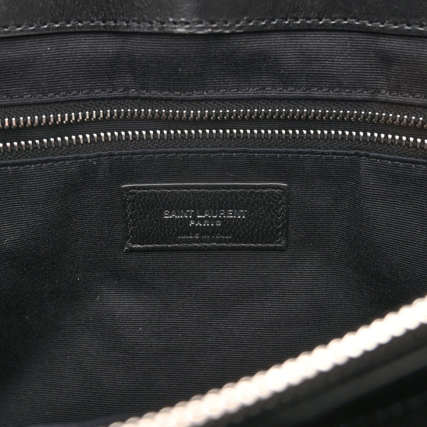 Calfskin Y Quilted Monogram Large Loulou Shopper Black