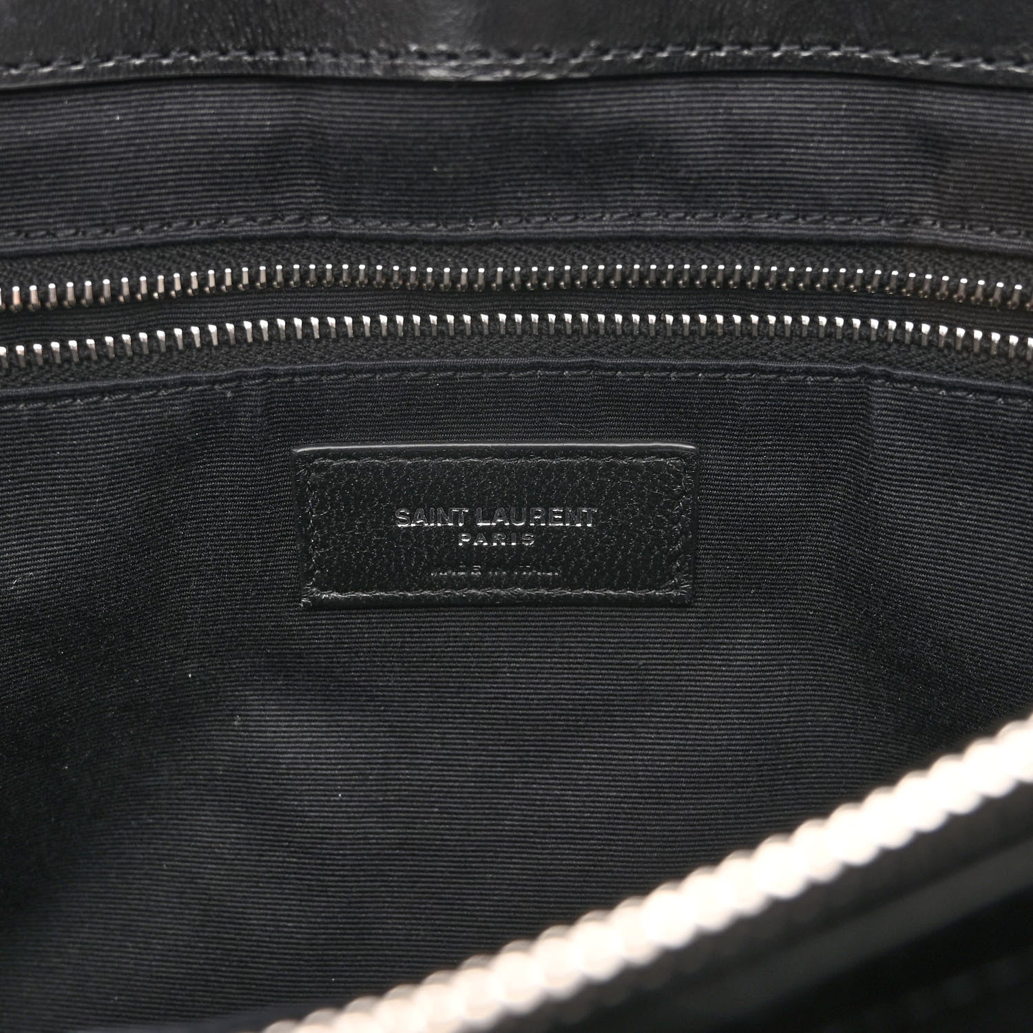 Saint Laurent Calfskin Y Quilted Monogram Large Loulou Shopper Black 7 of 10