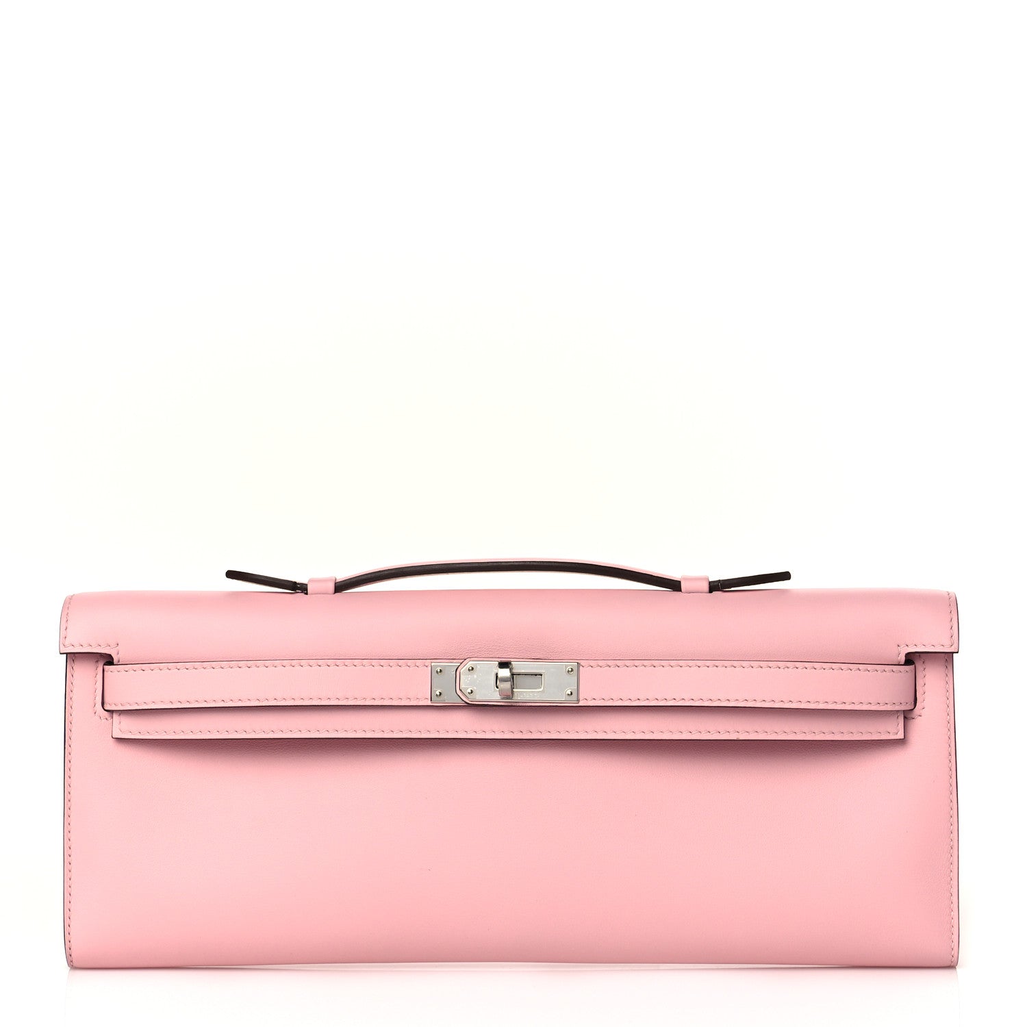 Hermes Swift Kelly Cut Clutch Pochette Rose Sakura 1 of 19